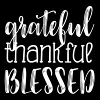 Grateful Thankful Blessed Gift Thanksgiving Drawstring Bag