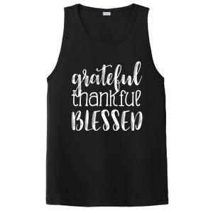 Grateful Thankful Blessed Gift Thanksgiving PosiCharge Competitor Tank