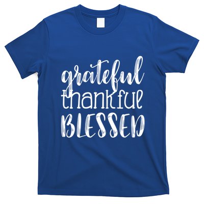 Grateful Thankful Blessed Gift Thanksgiving T-Shirt