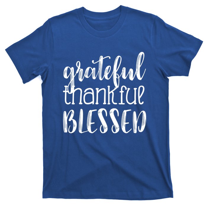 Grateful Thankful Blessed Gift Thanksgiving T-Shirt