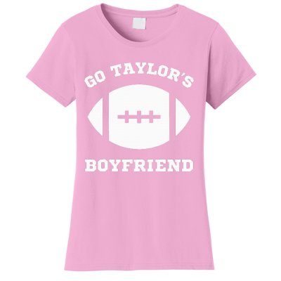 Go T.aylor's Boyfriend Football Red Women's T-Shirt