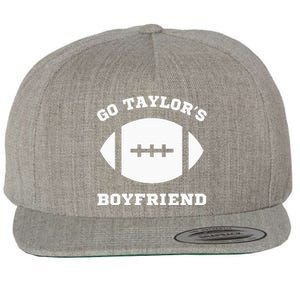 Go T.aylor's Boyfriend Football Red Wool Snapback Cap