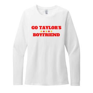 Go TaylorS Boyfriend Football Fan Womens CVC Long Sleeve Shirt