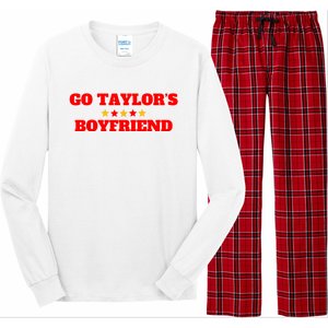 Go TaylorS Boyfriend Football Fan Long Sleeve Pajama Set