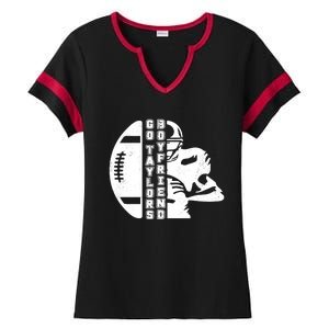 Go Taylors Boyfriend Funny Football Ladies Halftime Notch Neck Tee