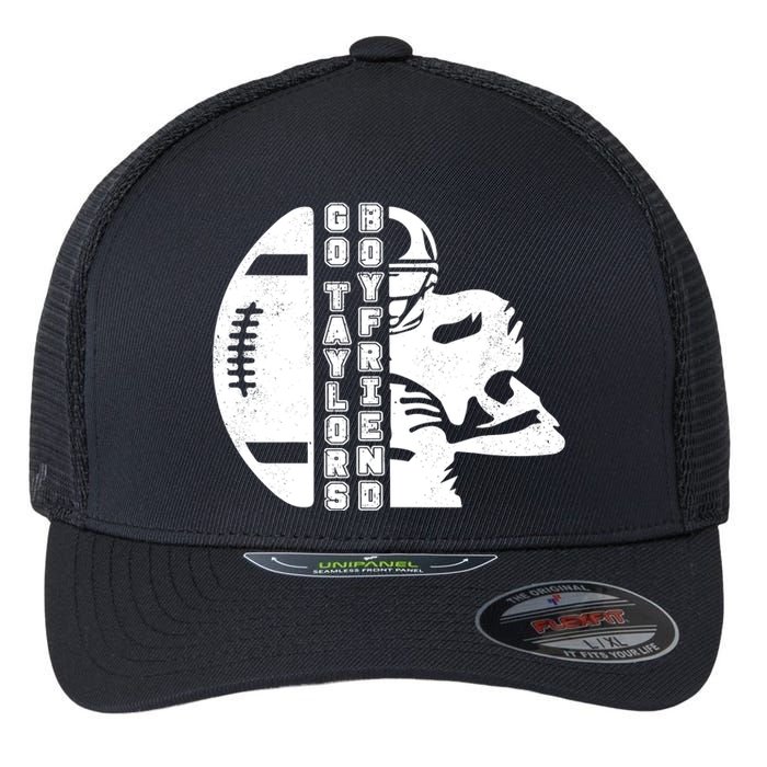 Go Taylors Boyfriend Funny Football Flexfit Unipanel Trucker Cap