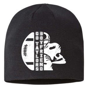 Go Taylors Boyfriend Funny Football Sustainable Beanie