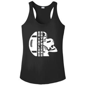 Go Taylors Boyfriend Funny Football Ladies PosiCharge Competitor Racerback Tank