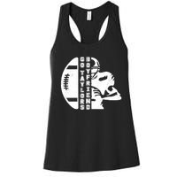 Go Taylors Boyfriend Funny Football Women's Racerback Tank