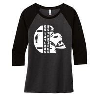 Go Taylors Boyfriend Funny Football Women's Tri-Blend 3/4-Sleeve Raglan Shirt