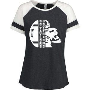 Go Taylors Boyfriend Funny Football Enza Ladies Jersey Colorblock Tee