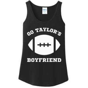 Go T.aylor's Boyfriend Football Red Ladies Essential Tank