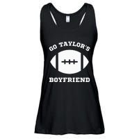 Go T.aylor's Boyfriend Football Red Ladies Essential Flowy Tank