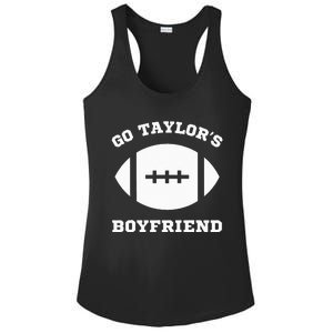 Go T.aylor's Boyfriend Football Red Ladies PosiCharge Competitor Racerback Tank