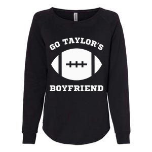 Go T.aylor's Boyfriend Football Red Womens California Wash Sweatshirt