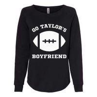 Go T.aylor's Boyfriend Football Red Womens California Wash Sweatshirt