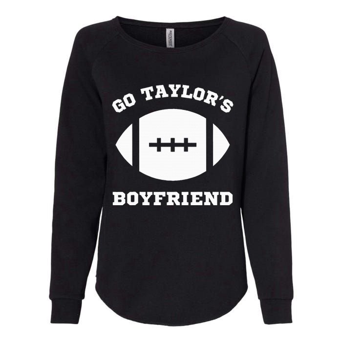 Go T.aylor's Boyfriend Football Red Womens California Wash Sweatshirt