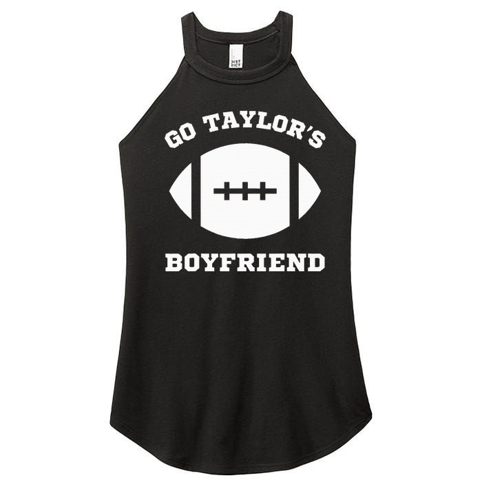 Go T.aylor's Boyfriend Football Red Women’s Perfect Tri Rocker Tank