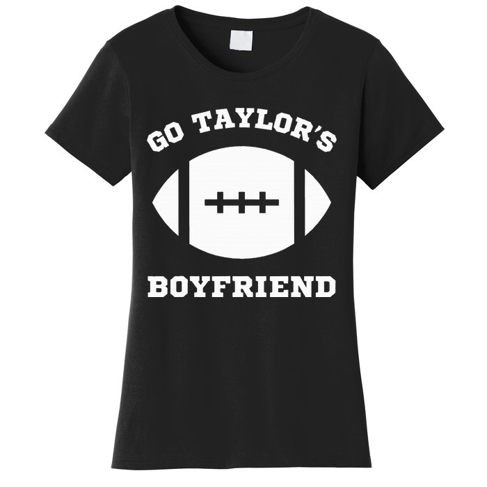 Go T.aylor's Boyfriend Football Red Women's T-Shirt