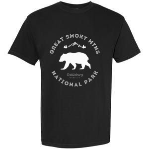 Gatlinburg Tn Bear Retro Great Smoky Mountains National Park Garment-Dyed Heavyweight T-Shirt