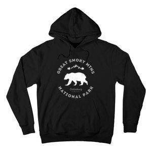 Gatlinburg Tn Bear Retro Great Smoky Mountains National Park Hoodie