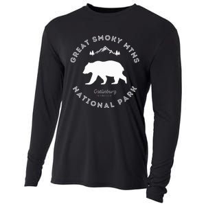 Gatlinburg Tn Bear Retro Great Smoky Mountains National Park Cooling Performance Long Sleeve Crew