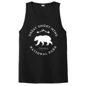 Gatlinburg Tn Bear Retro Great Smoky Mountains National Park PosiCharge Competitor Tank