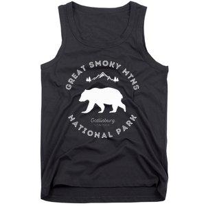 Gatlinburg Tn Bear Retro Great Smoky Mountains National Park Tank Top