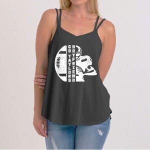 Go Taylors Boyfriend Funny Football Women's Strappy Tank