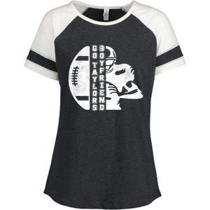 Go Taylors Boyfriend Funny Football Enza Ladies Jersey Colorblock Tee