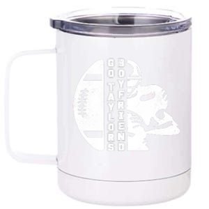 Go Taylors Boyfriend Funny Football 12 oz Stainless Steel Tumbler Cup