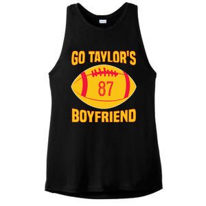 Go T.aylors Boyfriend Football Funny Go T.aylor's Boyfriend Ladies PosiCharge Tri-Blend Wicking Tank