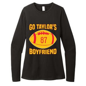 Go T.aylors Boyfriend Football Funny Go T.aylor's Boyfriend Womens CVC Long Sleeve Shirt