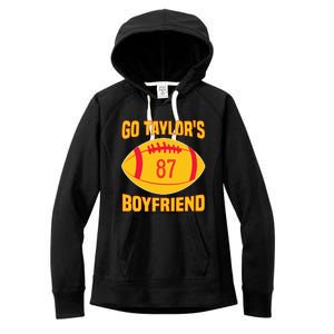 Go T.aylors Boyfriend Football Funny Go T.aylor's Boyfriend Women's Fleece Hoodie