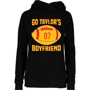 Go T.aylors Boyfriend Football Funny Go T.aylor's Boyfriend Womens Funnel Neck Pullover Hood