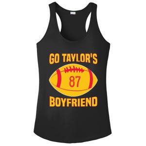 Go T.aylors Boyfriend Football Funny Go T.aylor's Boyfriend Ladies PosiCharge Competitor Racerback Tank