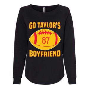 Go T.aylors Boyfriend Football Funny Go T.aylor's Boyfriend Womens California Wash Sweatshirt