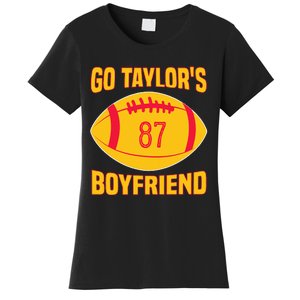 Go T.aylors Boyfriend Football Funny Go T.aylor's Boyfriend Women's T-Shirt