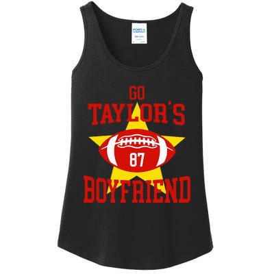 Go T.aylors Boyfriend Football Funny Go T.aylor's Boyfriend Ladies Essential Tank