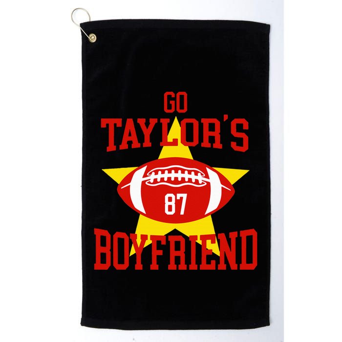 Go T.aylors Boyfriend Football Funny Go T.aylor's Boyfriend Golf Towel