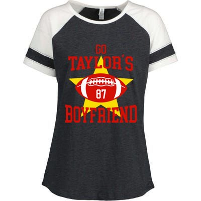 Go T.aylors Boyfriend Football Funny Go T.aylor's Boyfriend Enza Ladies Jersey Colorblock Tee