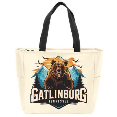 Gatlinburg Tennessee Bear Mountain Adventure Zip Tote Bag