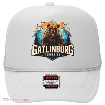Gatlinburg Tennessee Bear Mountain Adventure High Crown Mesh Back Trucker Hat