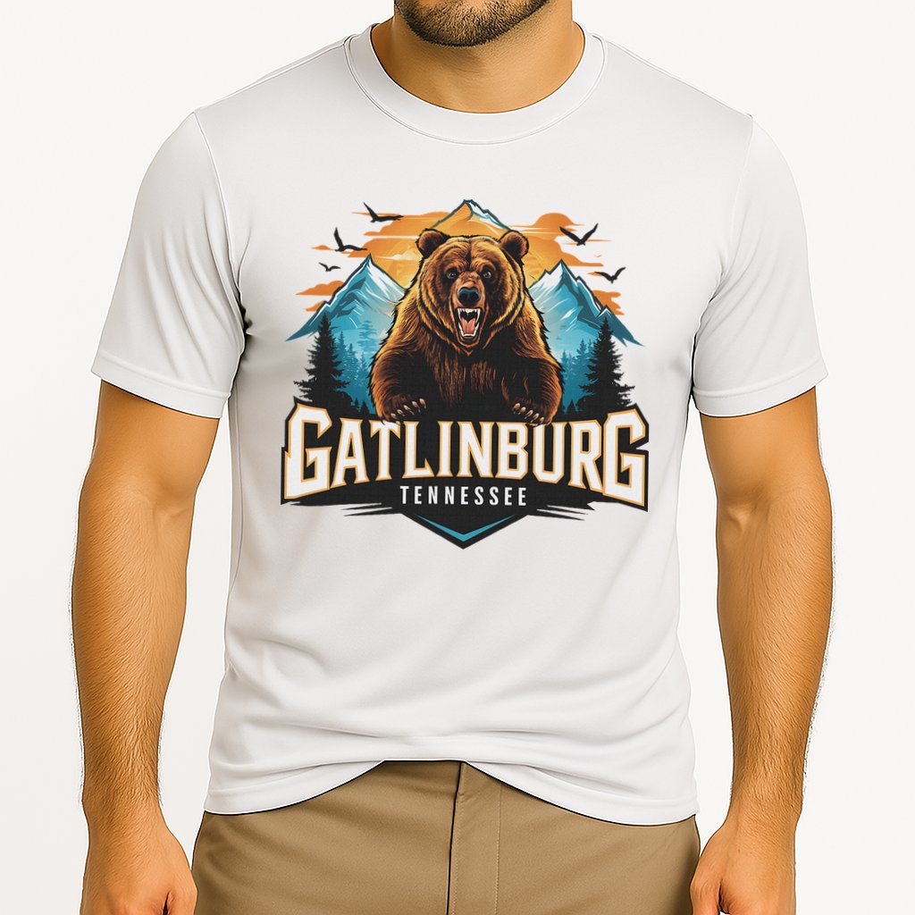 Gatlinburg Tennessee Bear Mountain Adventure Cooling Performance Crew T-Shirt