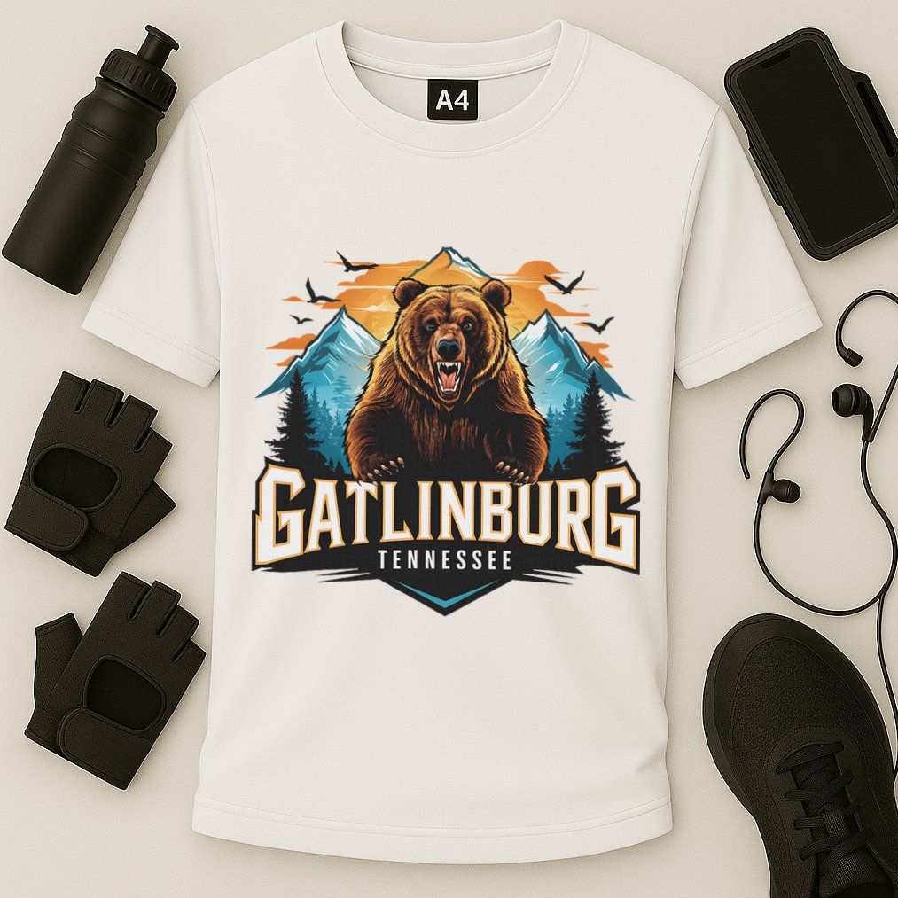Gatlinburg Tennessee Bear Mountain Adventure Cooling Performance Crew T-Shirt