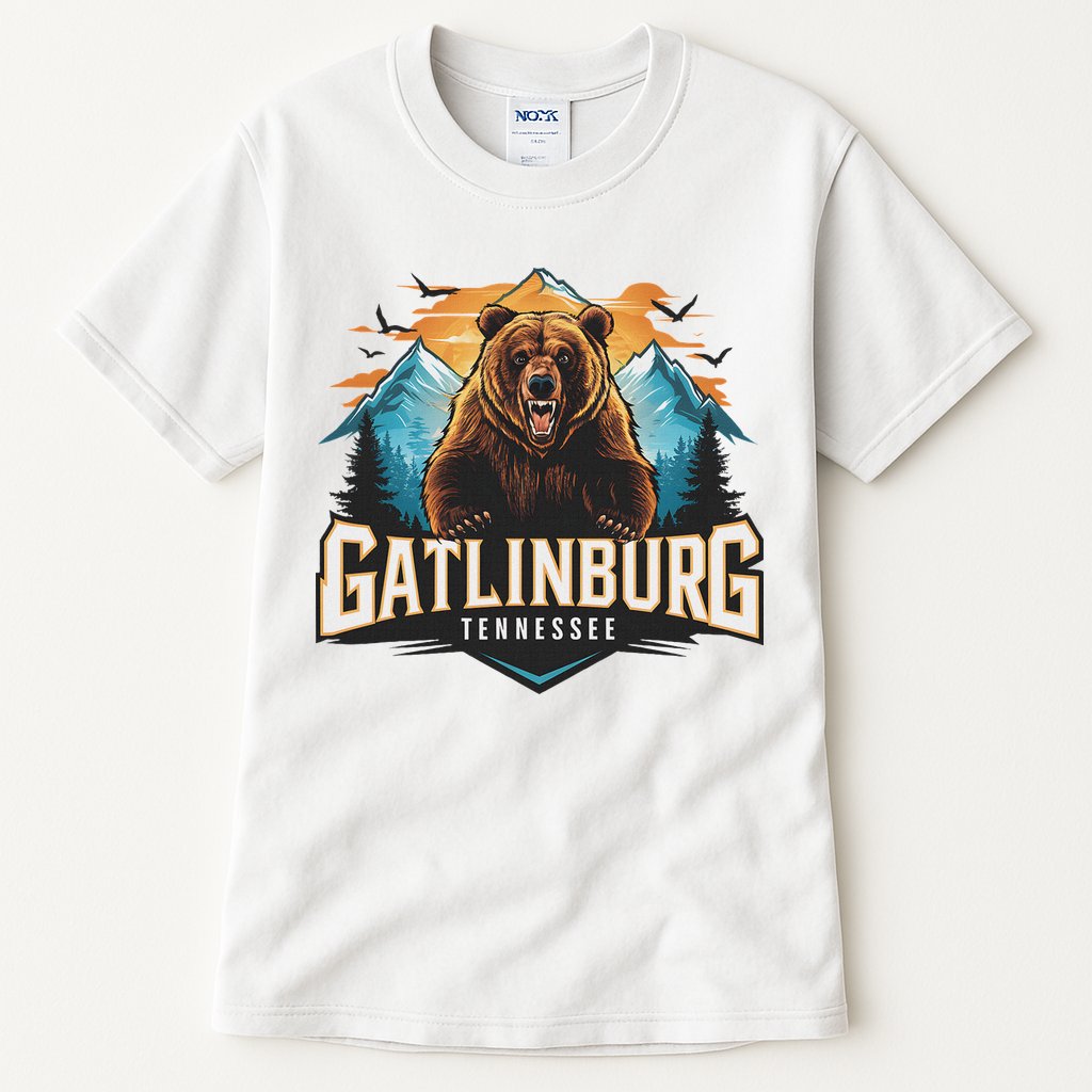 Gatlinburg Tennessee Bear Mountain Adventure Tall T-Shirt