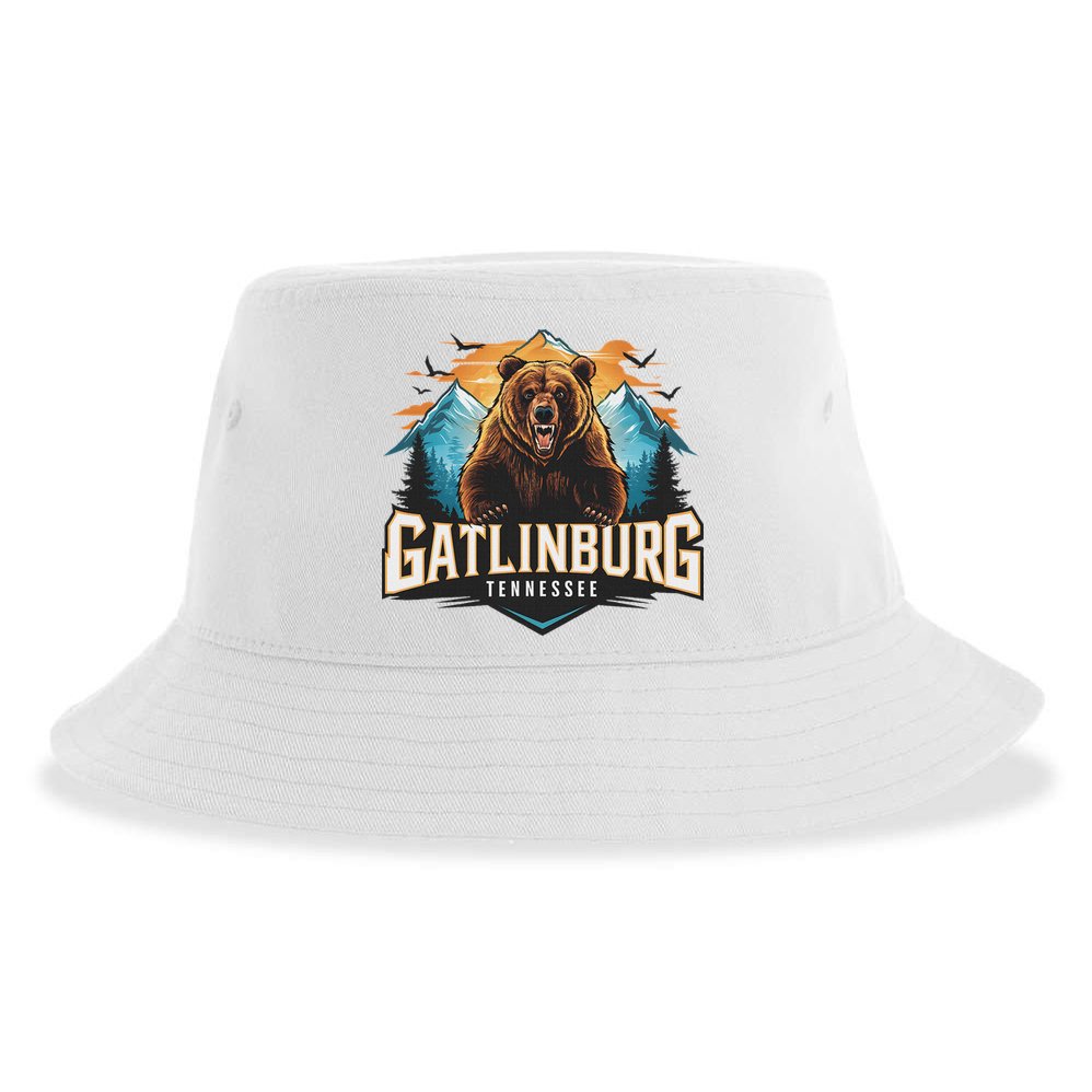 Gatlinburg Tennessee Bear Mountain Adventure Sustainable Bucket Hat