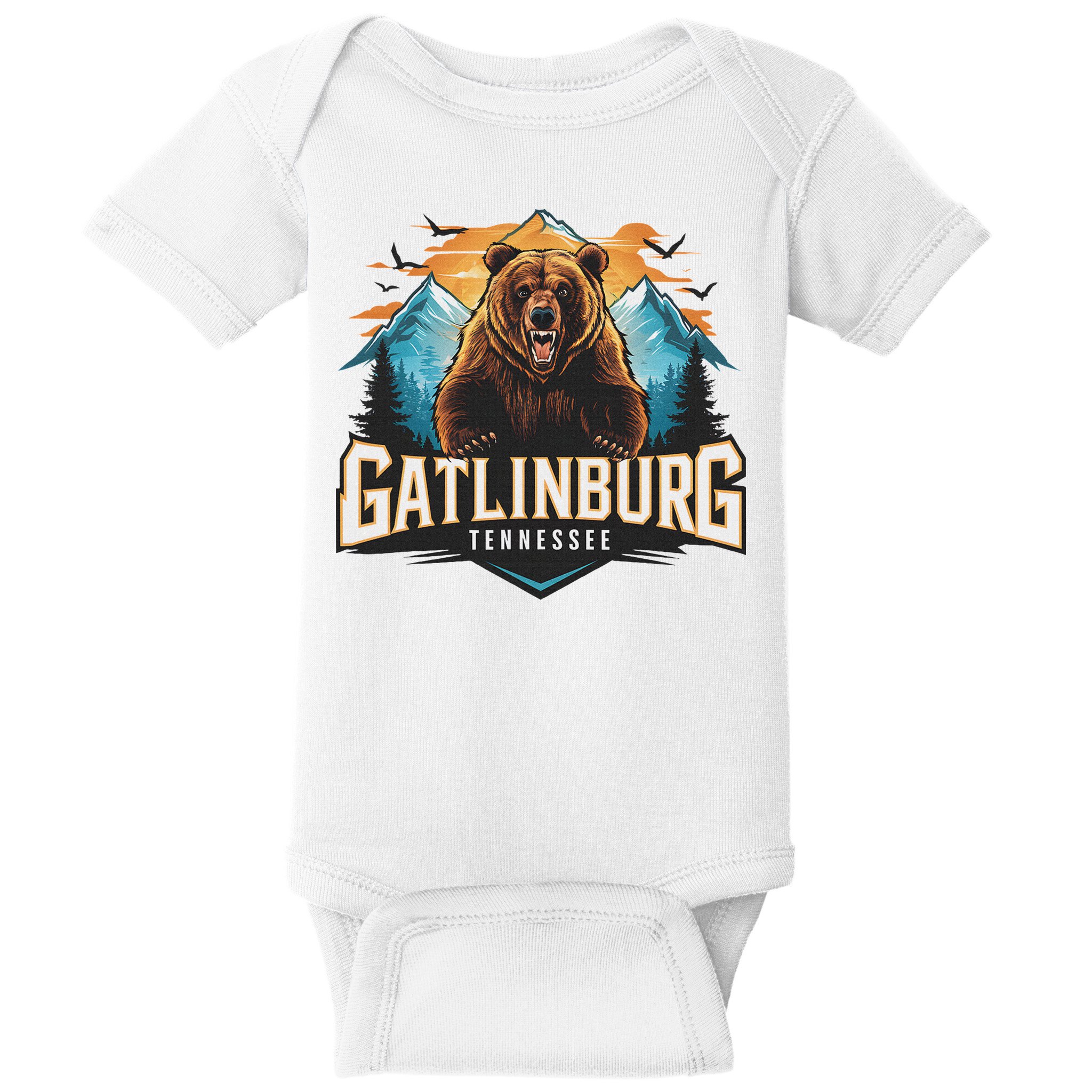 Gatlinburg Tennessee Bear Mountain Adventure Baby Bodysuit