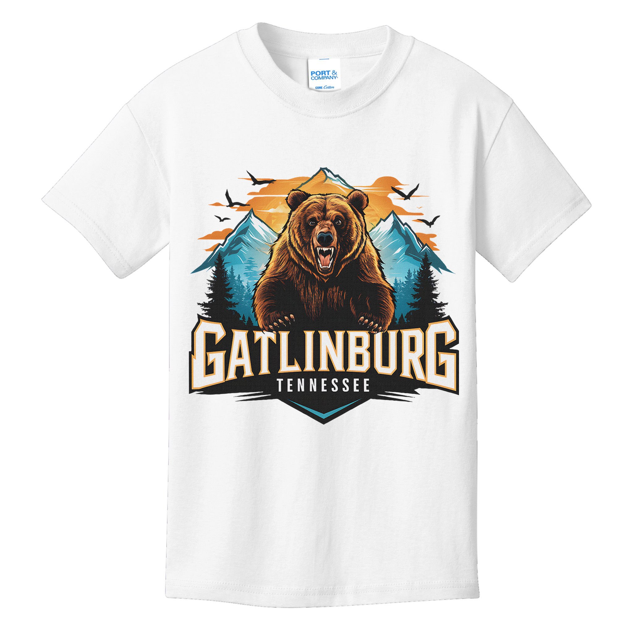 Gatlinburg Tennessee Bear Mountain Adventure Kids T-Shirt
