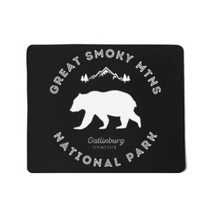 Gatlinburg Tn Bear Retro Great Smoky Mountains National Park Mousepad